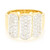 360° Anillo en plata con Zafiro blanco