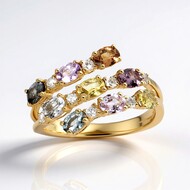 Anello in oro con Zaffiro Fancy (CIRARI)