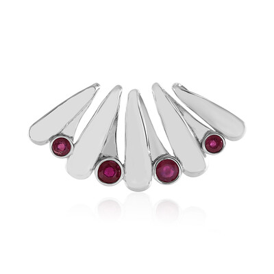 Pendentif en argent et Rubis de Madagascar (de Melo)
