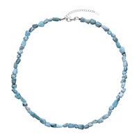 Collier en argent et Larimar