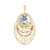 Pendentif en or et Zircon (Ornaments by de Melo)