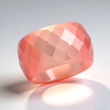 Anello con Agata Rosa
