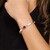 Bracelet en argent et Grenat magenta (Gems en Vogue)