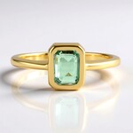 Anello in argento con Smeraldo Color Paraiba