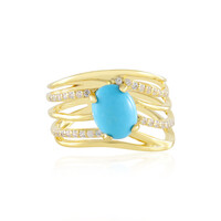 Anello in argento con Turchese Sleeping Beauty (Faszination Türkis)