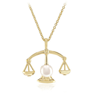 Collier en argent et Perle blanche de culture d'eau douce