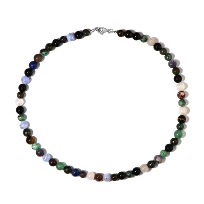 Collier en argent et Aventurine verte