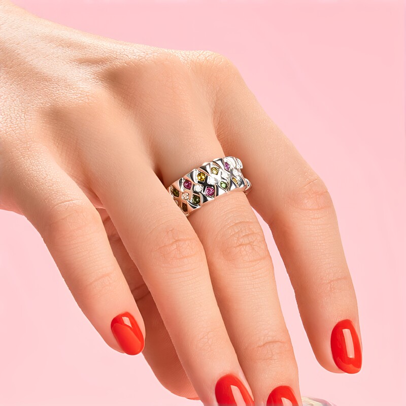 Anello in argento con Tormalina