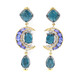 Teal Kyanite Silver Earrings (Gems en Vogue)