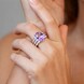 Bolivianischer Amethyst-Silberring