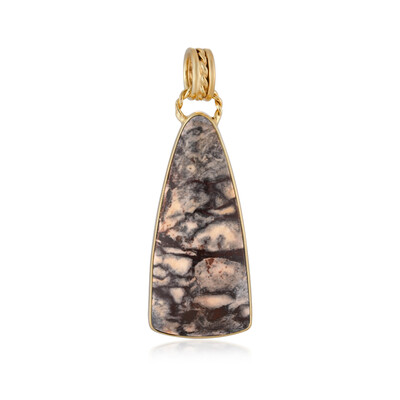 Ciondolo in argento con Diaspro Batik (Bali Barong)