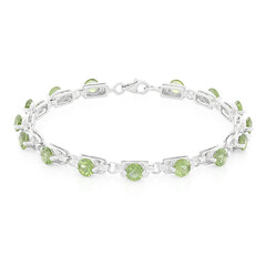 Brazalete en plata con Apatita de Rusia