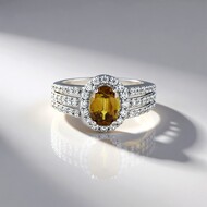 Anello in argento con Sfene