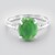 Anello in argento con Crisoprasio Imperiale