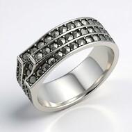 Anello in argento con Marcassite (MONOSONO COLLECTION)