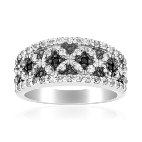 White Topaz Silver Ring