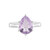 Lavendel-Amethyst-Silberring