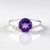 Anello in argento con Ametista Siberiana