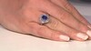 Anillo en platino con Zafiro azul Ceylon (CIRARI)