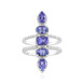 Anello in argento con Tanzanite