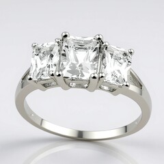 Anello in argento con Danburite
