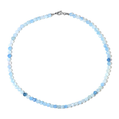 Collar en plata con Aguamarina de Brasil