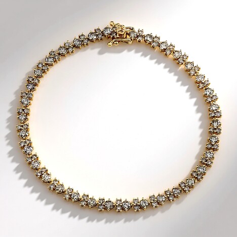 Bracciale in oro con Diamante Champagne I2 (de Melo Gold)
