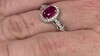 Anillo en plata con Rubí de Bemainty