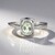 Anello in argento con Ametista Verde