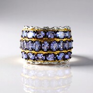 Bague en argent et Tanzanite (Gems en Vogue)