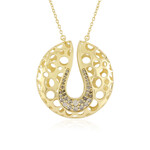 I2 Champagne Diamond Silver Necklace (Ornaments by de Melo)