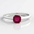 Bague en argent et Rubis de Madagascar