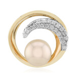 Colgante en plata con Perla durazno Freshwater (TPC)