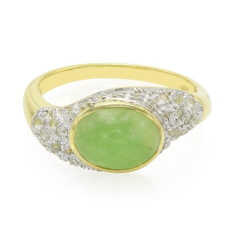 Kaiserlicher Chrysopras-Silberring