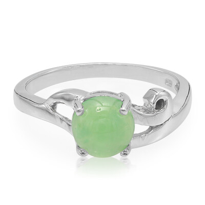 Bague en argent et Chrysoprase impériale