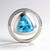 Ciondolo in argento con Topazio Blu Cielo (MONOSONO COLLECTION)