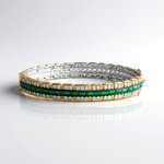 Bracciale in argento con Smeraldo Zambia (Gems en Vogue)