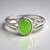 Anello in argento con Crisoprasio Imperiale