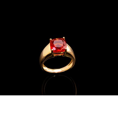 Mexikanischer Feueropal-Goldring (AMAYANI)