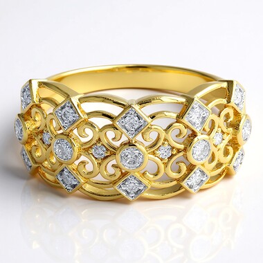 Bague en or et Diamant SI1 (G) (Annette)