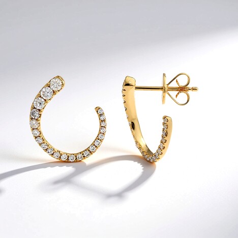 Orecchini in oro con Diamante SI2 (H) (CIRARI)