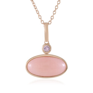 Pink Opal Silver Necklace (KM by Juwelo)