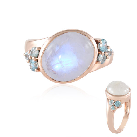 Blauer Mondstein-Silberring (KM by Juwelo)