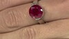 Bague en argent et Rubis de Madagascar
