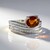 Anello in argento con Citrino Brandy (de Melo)