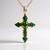 Collana in argento con Smeraldo Zambia (Gems en Vogue)
