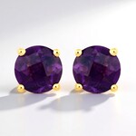 Orecchini in argento con Ametista Zambiana