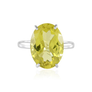 Anello in argento con Quarzo Ouro Verde (de Melo)
