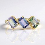 Anello in oro con Tanzanite (non riscaldata)