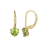 Peridot-Silberohrringe